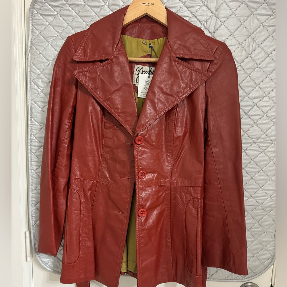Thrifted Dorby Casual Leather Jacket